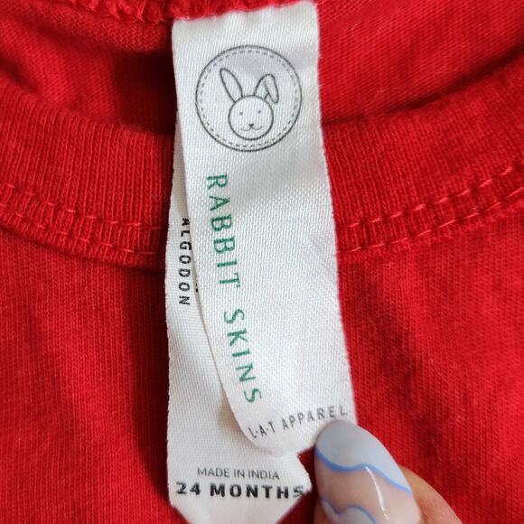 Rabbit Skins Baby Bodysuit | NASA Starfleet Academy Graphic | Red | Size 24 M - Picture 6 of 7
